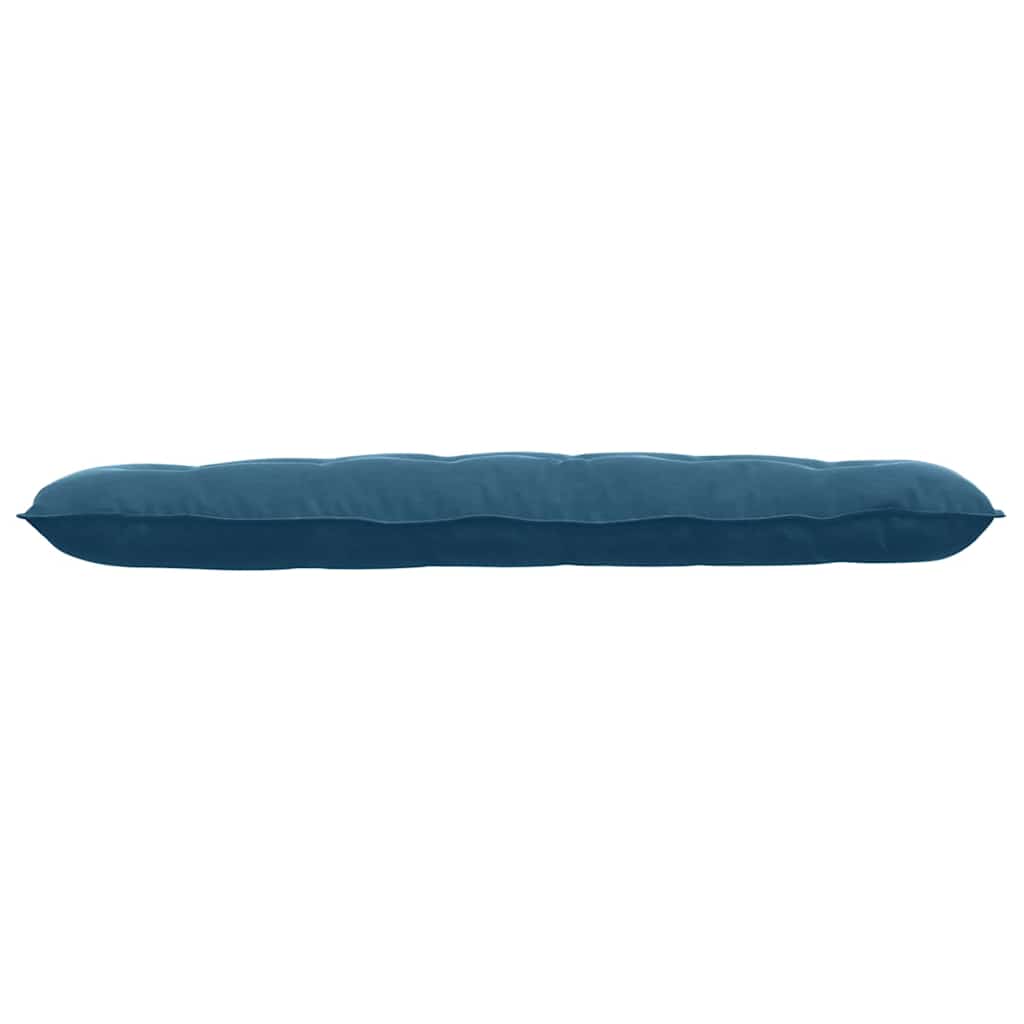 Cuscino per Schiena Blu 160 x 50 cm Tessuto in Cords