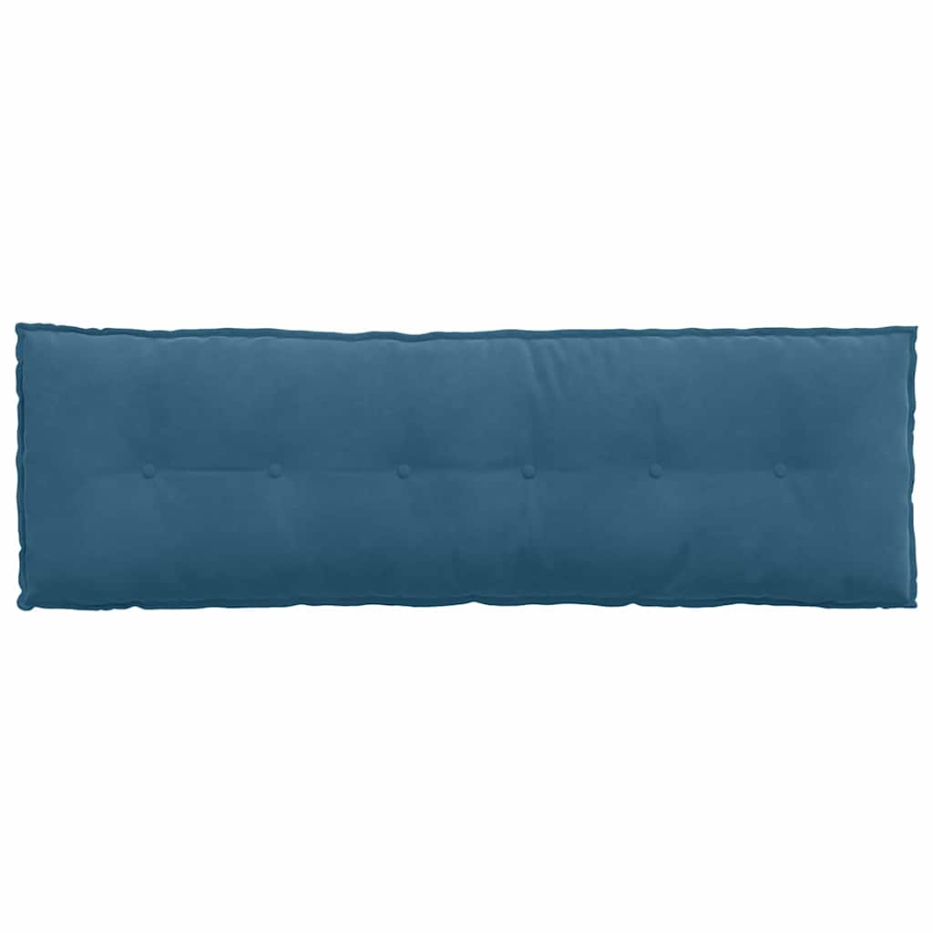 Cuscino per Schiena Blu 160 x 50 cm Tessuto in Cords