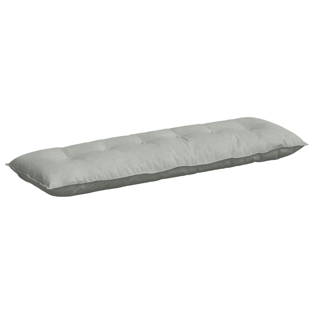 Cuscino per Schiena Grigio Chiaro 160 x 50 cm Tessuto in Cords