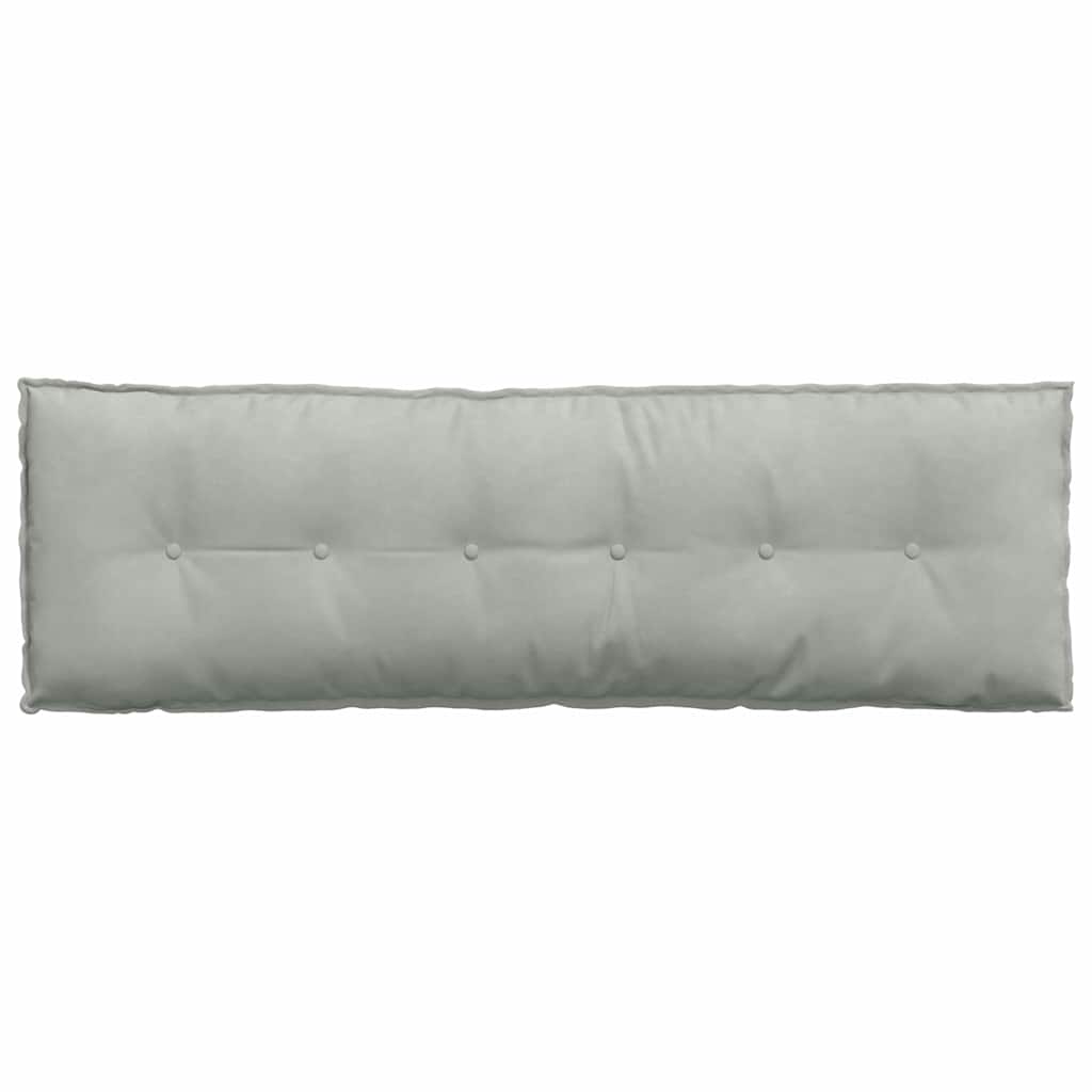Cuscino per Schiena Grigio Chiaro 160 x 50 cm Tessuto in Cords