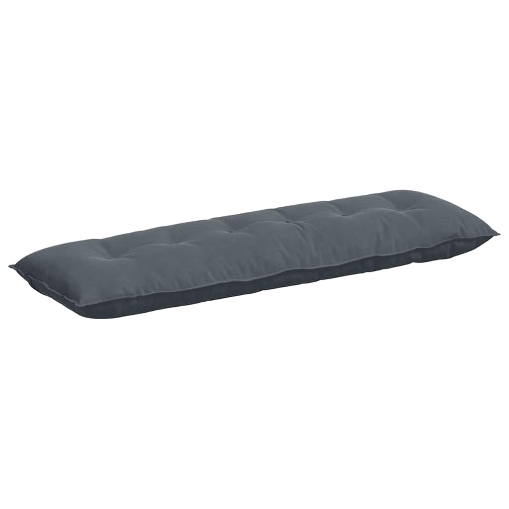 Cuscino per Schiena Grigio Scuro 160 x 50 cm Tessuto in Cords