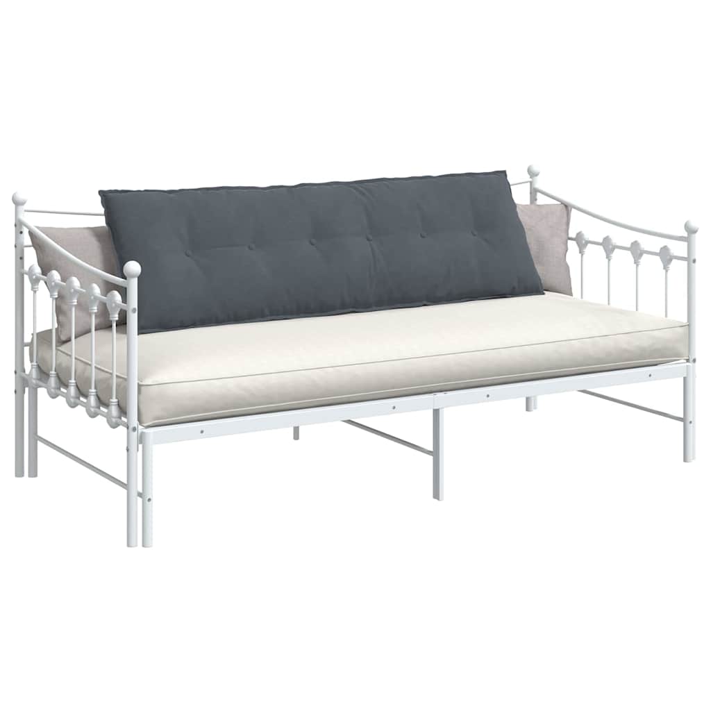 Cuscino per Schiena Grigio Scuro 160 x 50 cm Tessuto in Cords