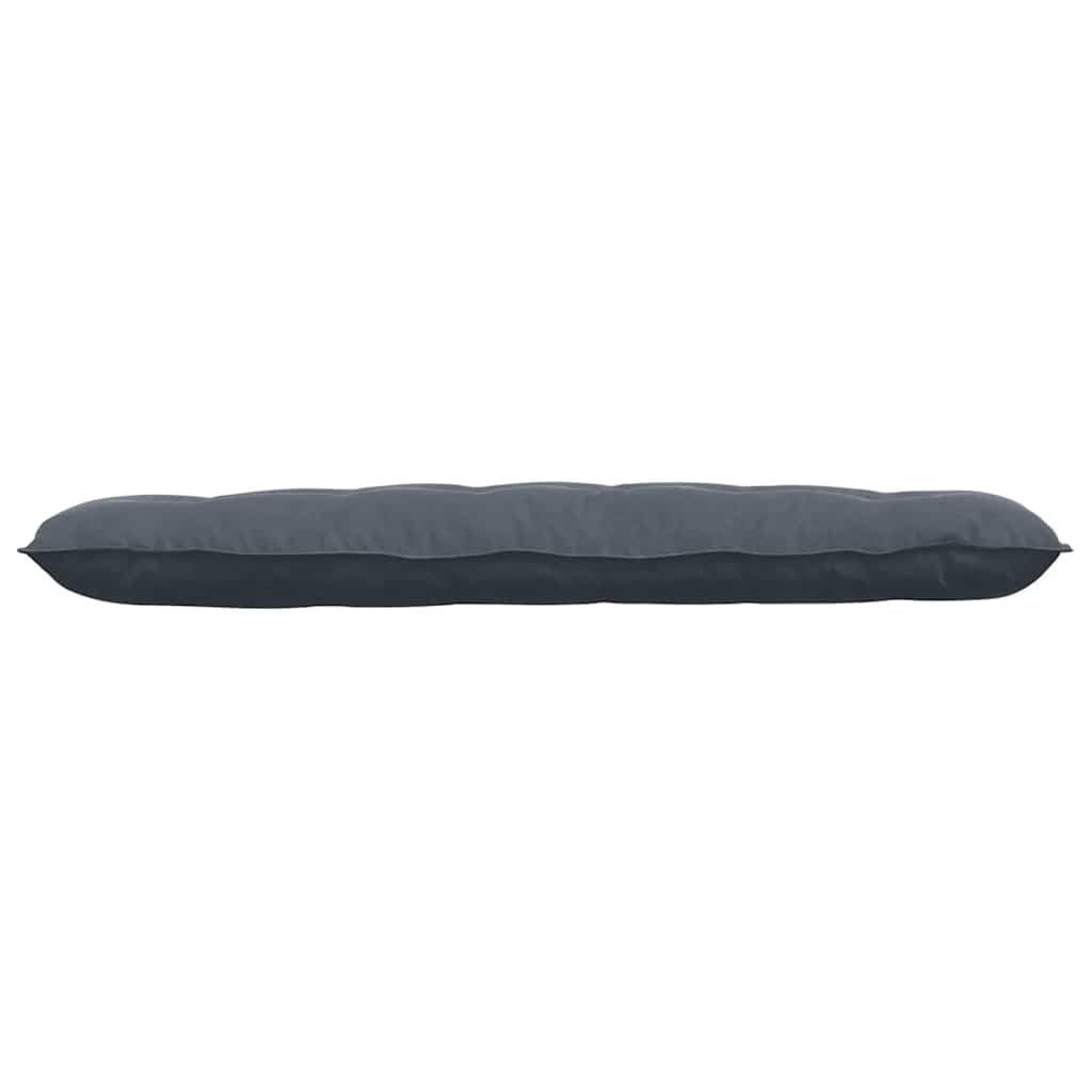 Cuscino per Schiena Grigio Scuro 160 x 50 cm Tessuto in Cords
