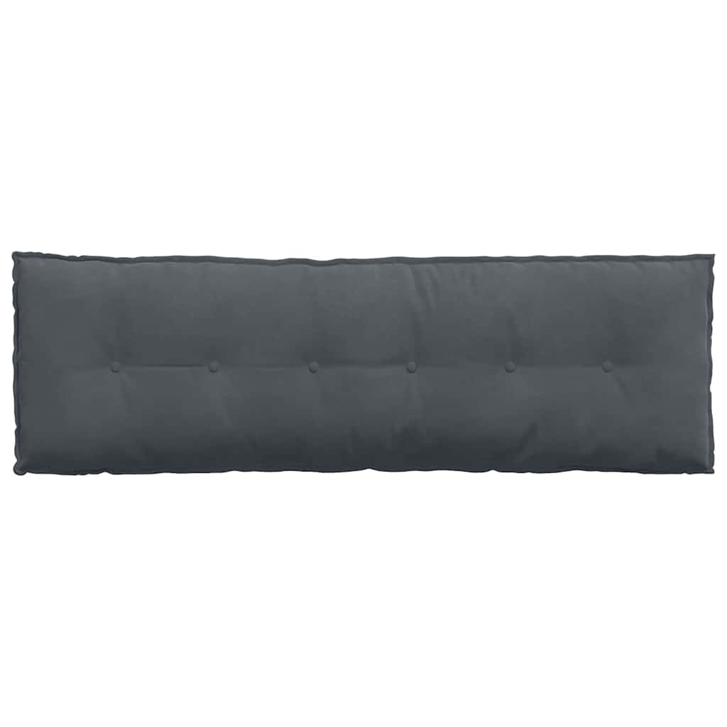 Cuscino per Schiena Grigio Scuro 160 x 50 cm Tessuto in Cords