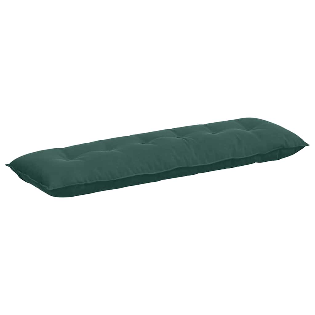 Cuscino per Schiena Verde Scuro 160 x 50 cm Tessuto in Cords