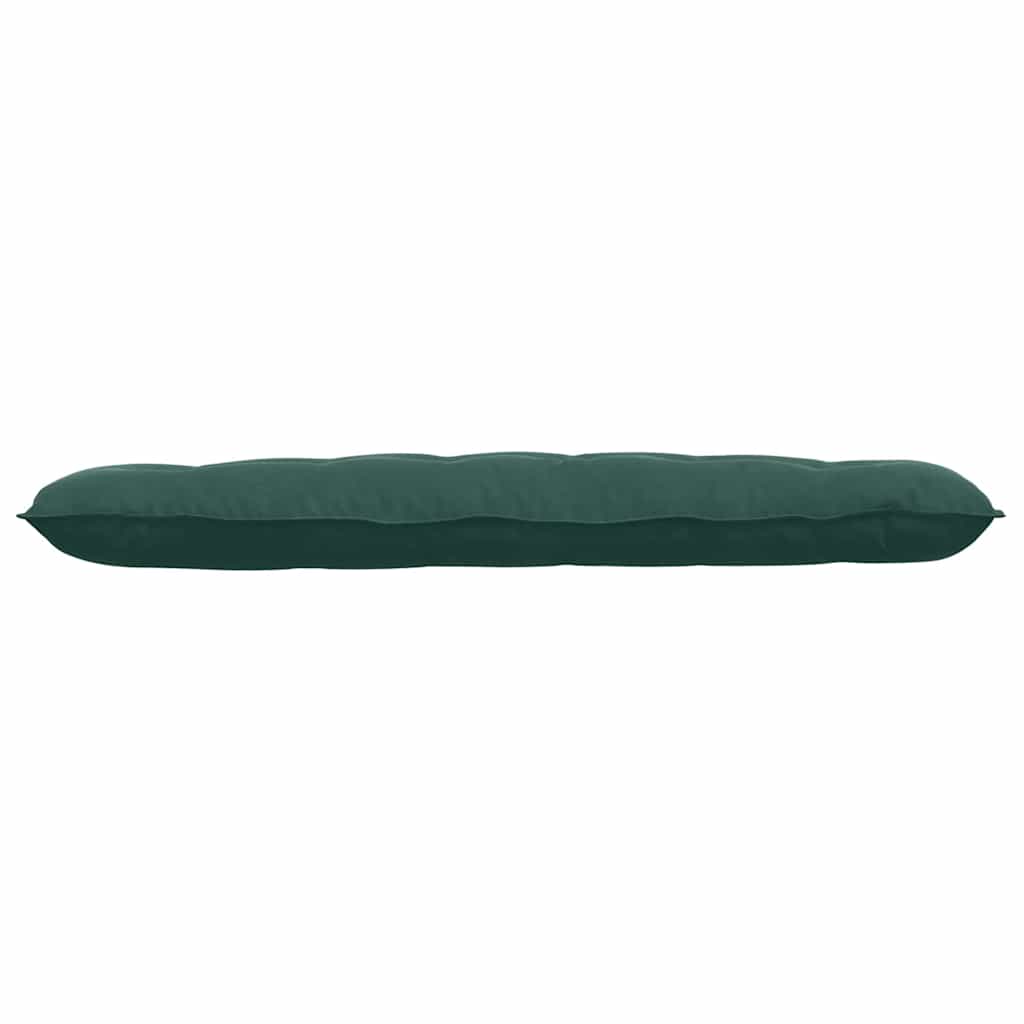 Cuscino per Schiena Verde Scuro 160 x 50 cm Tessuto in Cords