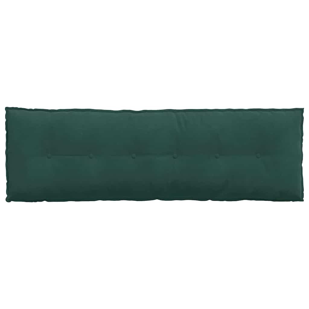 Cuscino per Schiena Verde Scuro 160 x 50 cm Tessuto in Cords