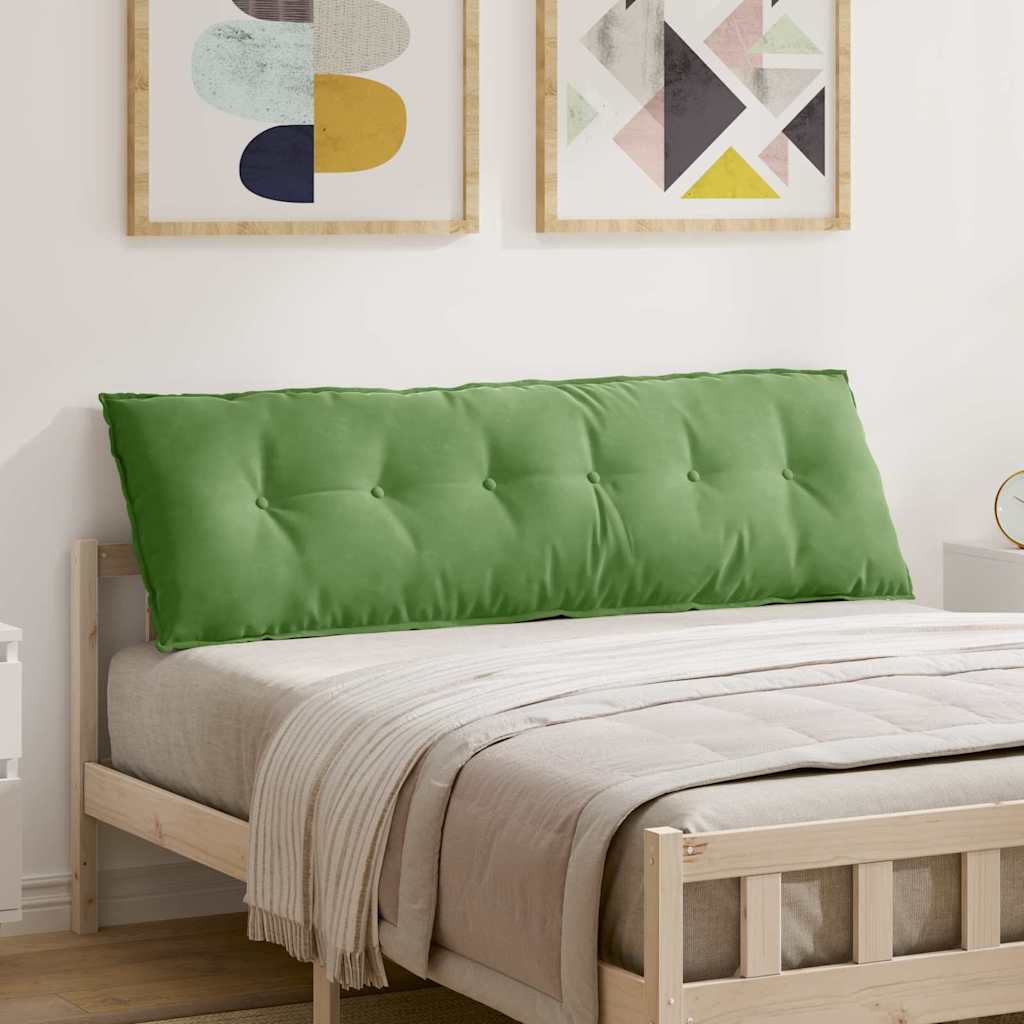 Cuscino per Schiena Verde chiaro 160 x 50 cm Tessuto in Cords