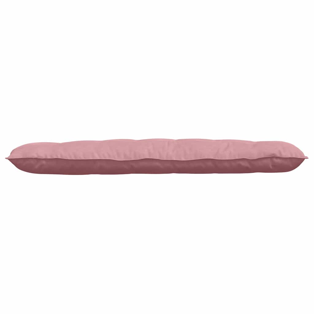 Cuscino per Schiena Rosa 160 x 50 cm Tessuto in Cords