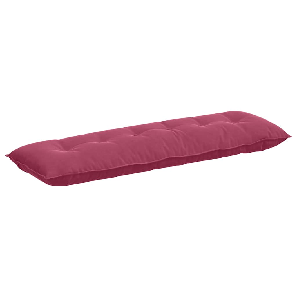 Cuscino per Schiena Rosso Vino 160 x 50 cm Tessuto in Cords