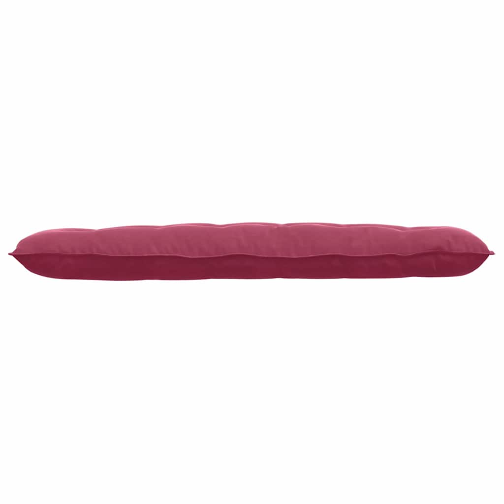 Cuscino per Schiena Rosso Vino 160 x 50 cm Tessuto in Cords