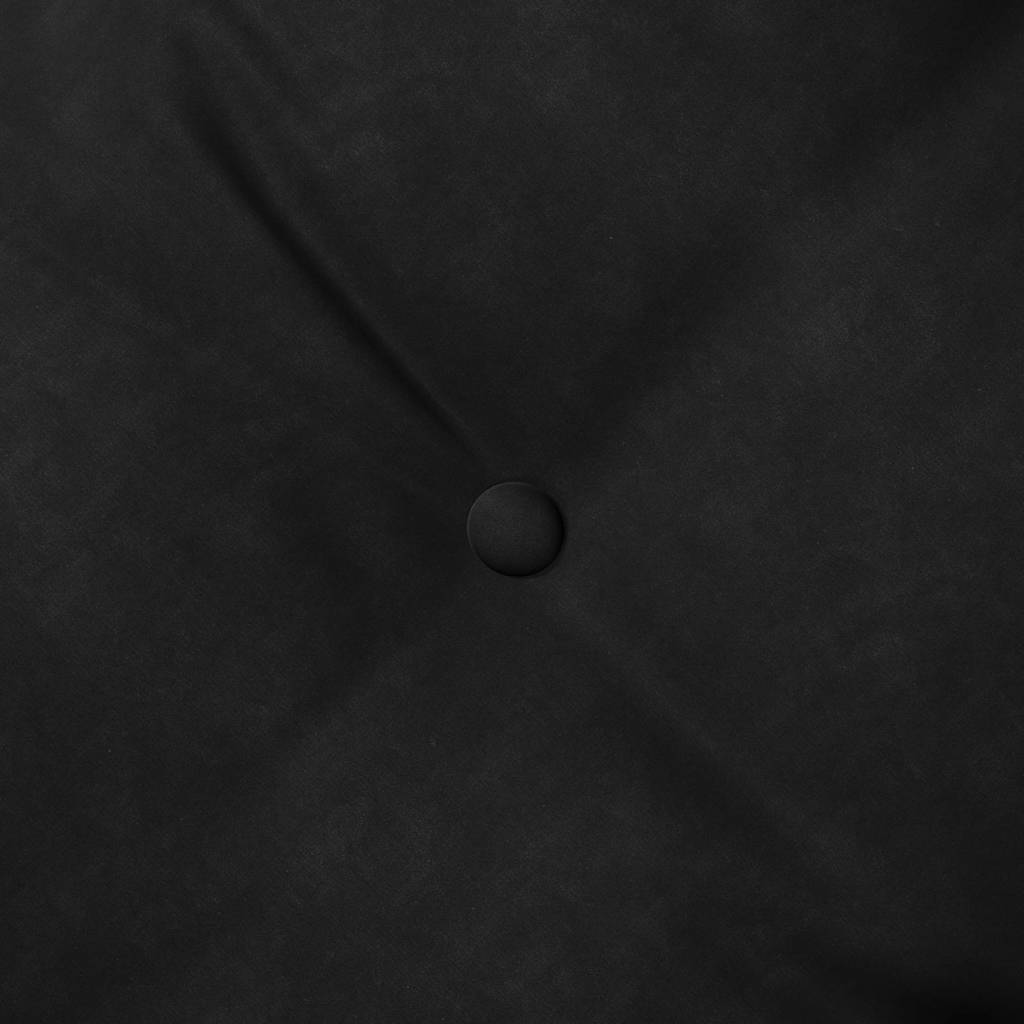 Cuscino per Schiena Nero 160 x 50 cm Tessuto in Cords