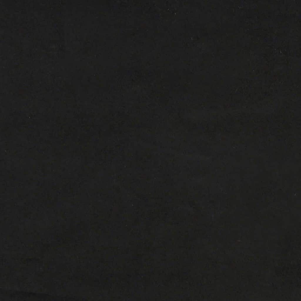 Cuscino per Schiena Nero 160 x 50 cm Tessuto in Cords