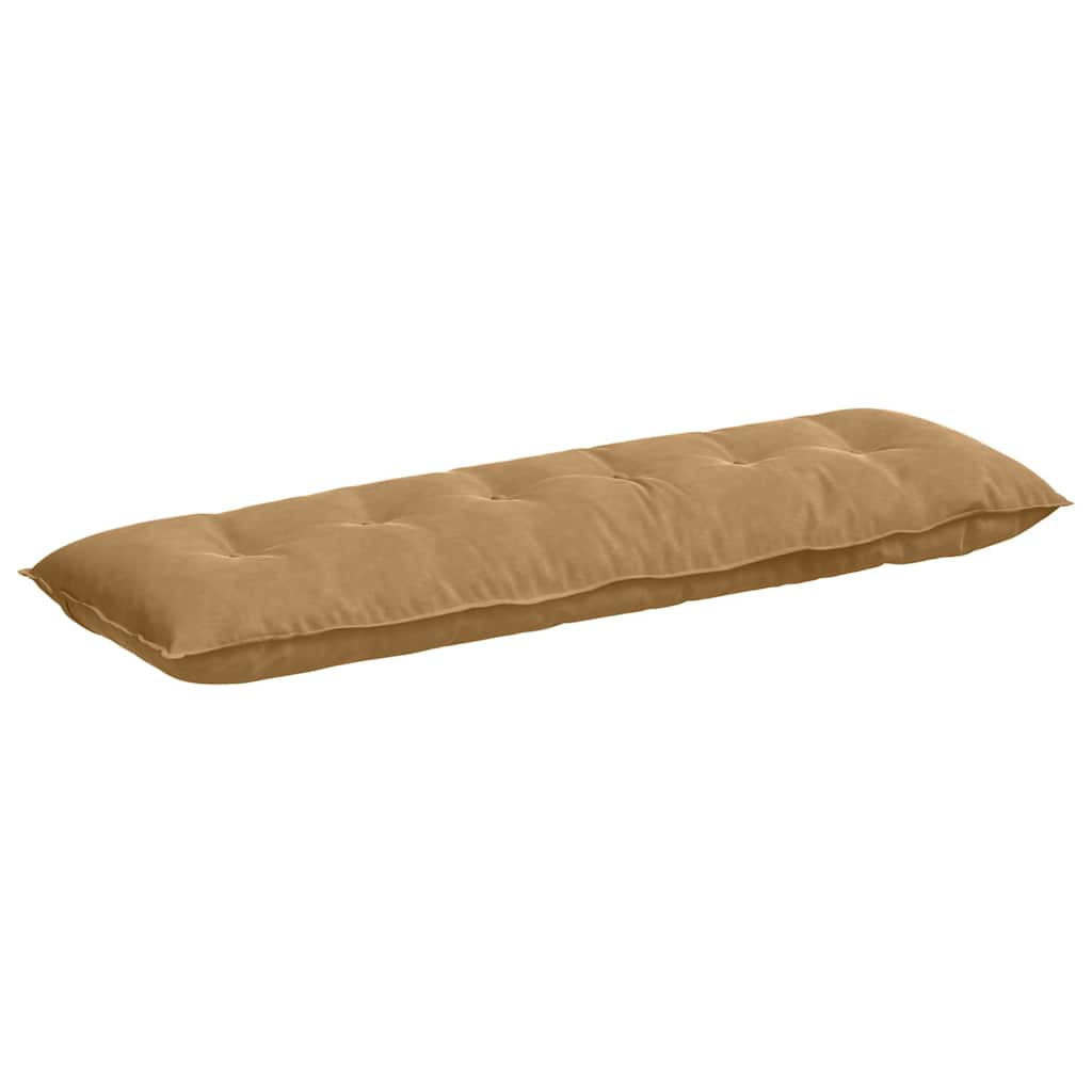 Cuscino per Schiena Marrone 160 x 50 cm Tessuto in Cords