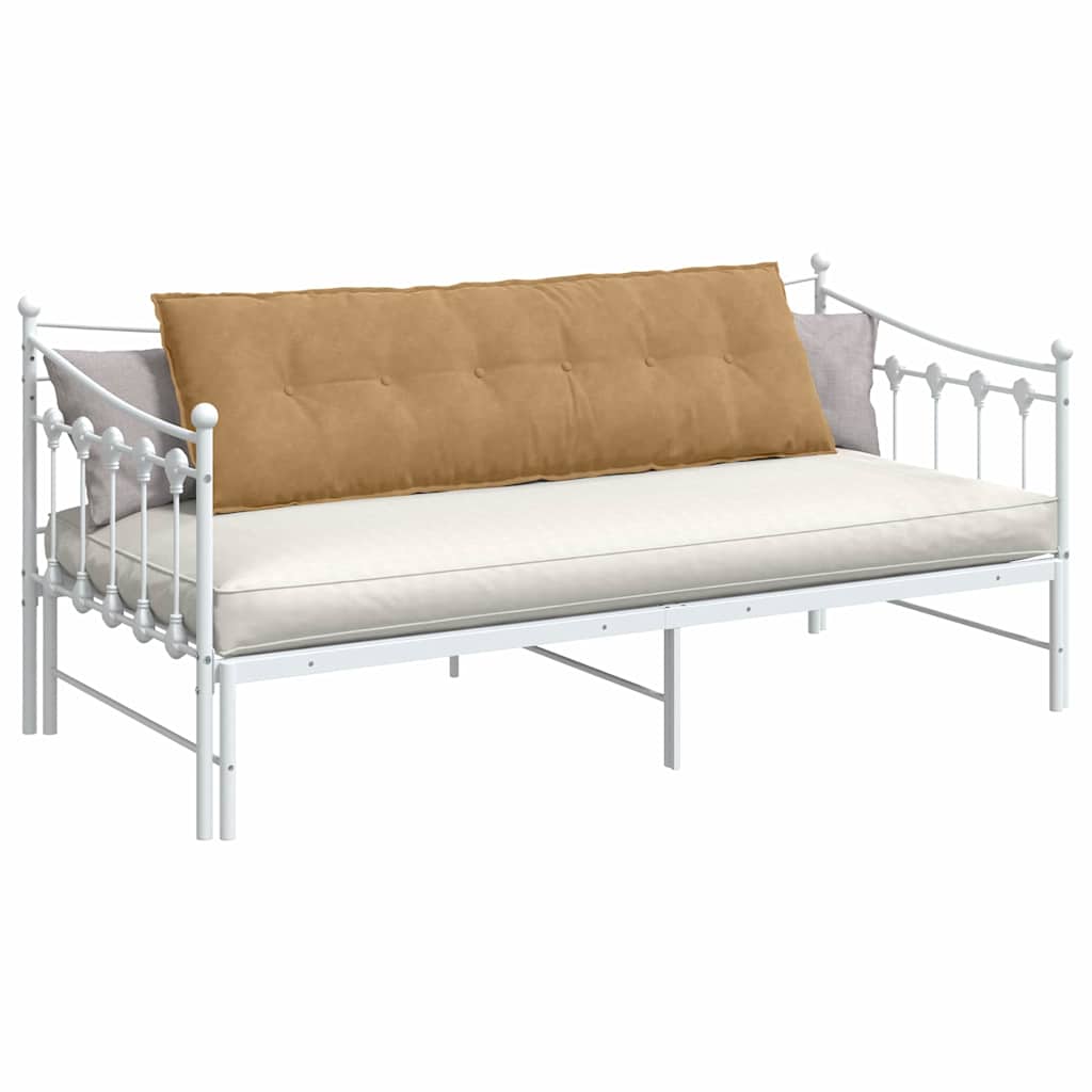 Cuscino per Schiena Marrone 160 x 50 cm Tessuto in Cords