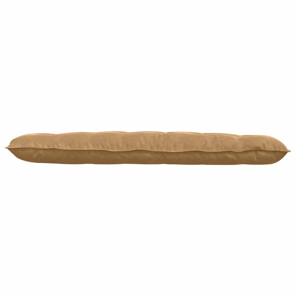 Cuscino per Schiena Marrone 160 x 50 cm Tessuto in Cords
