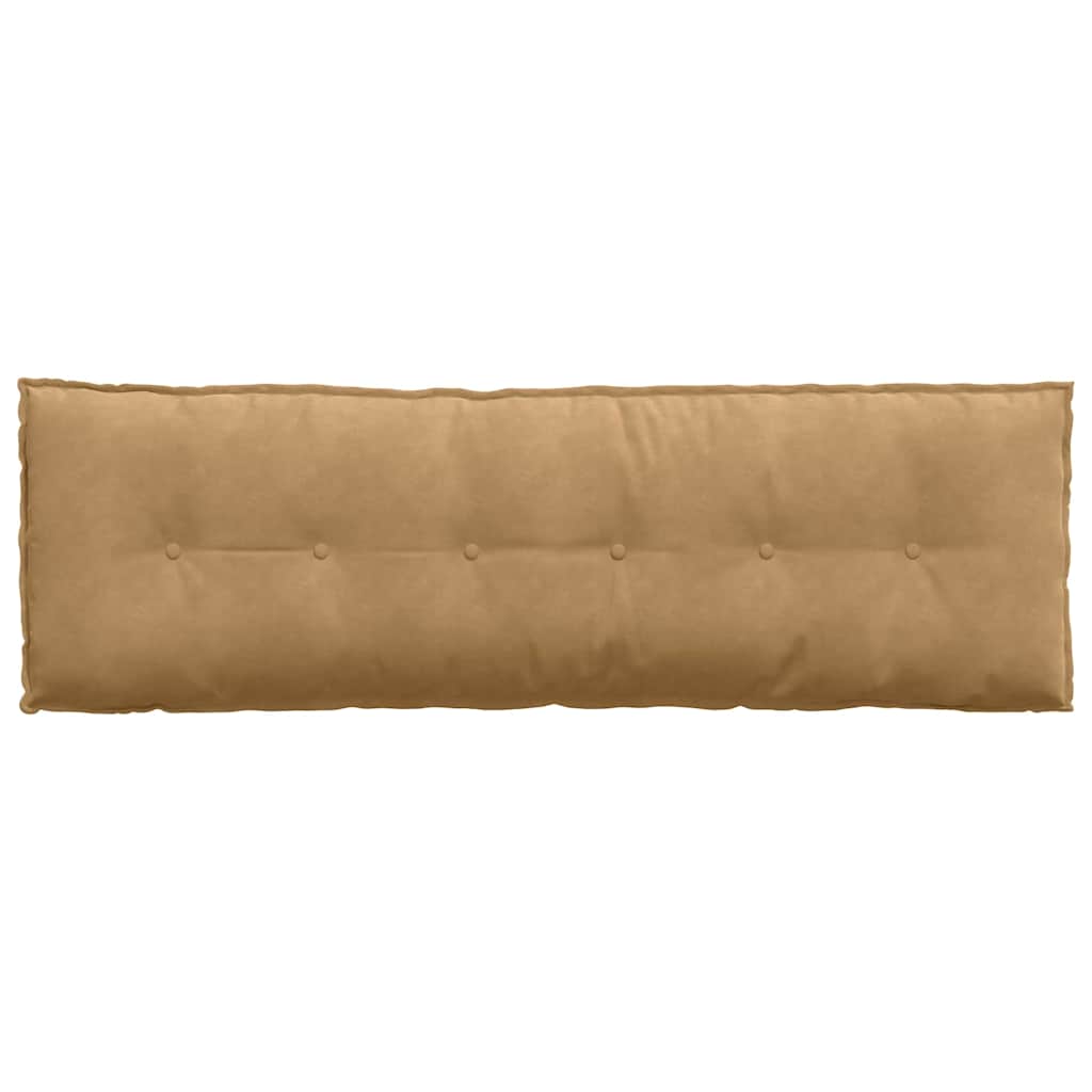 Cuscino per Schiena Marrone 160 x 50 cm Tessuto in Cords