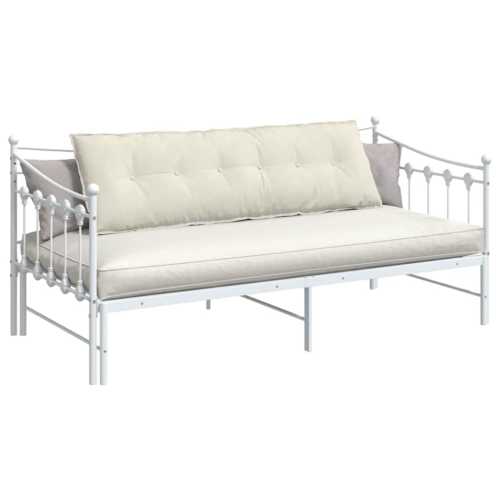 Cuscino per Schiena Crema 160 x 50 cm Tessuto in Cords