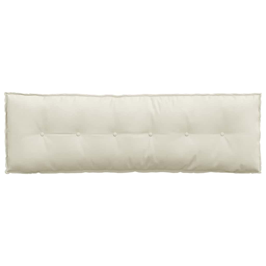 Cuscino per Schiena Crema 160 x 50 cm Tessuto in Cords