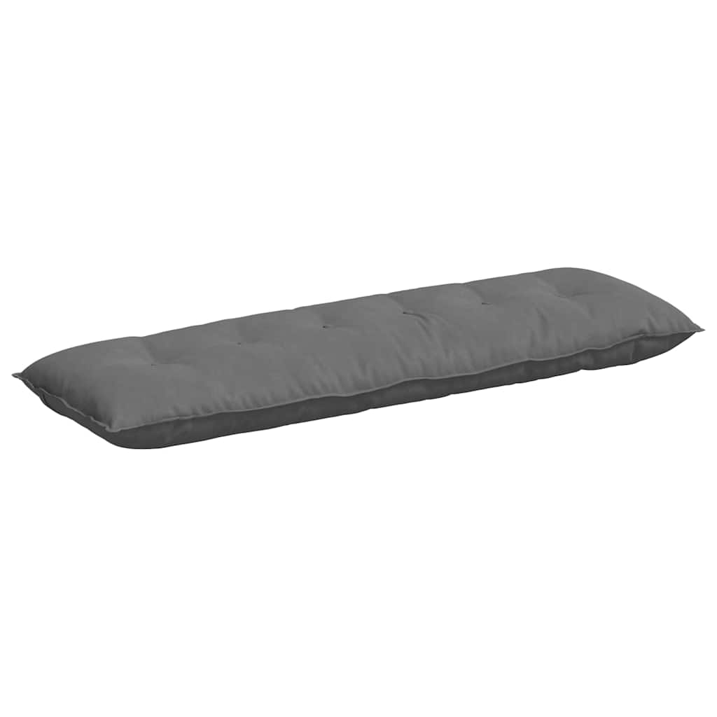 Cuscino per Schiena Grigio Scuro 160 x 50 cm