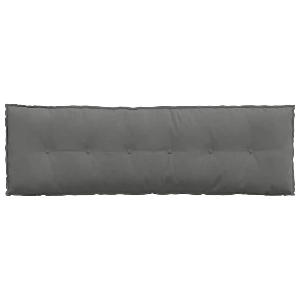 Cuscino per Schiena Grigio Scuro 160 x 50 cm