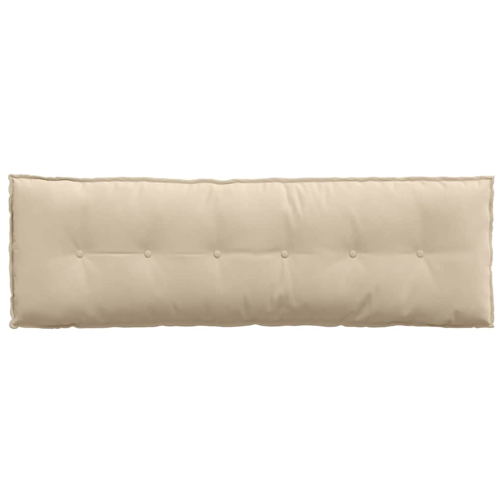 Cuscino per Schiena Crema 160 x 50 cm Tessuto in Microfibra