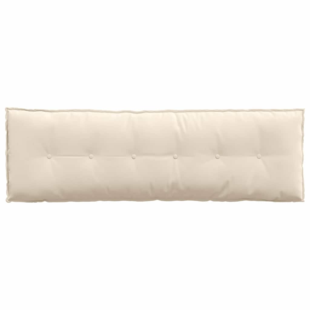 Cuscino per Schiena Beige 160 x 50 cm Tessuto in Microfibra