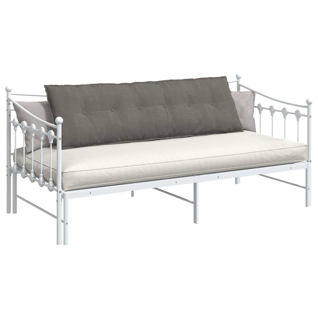 Cuscino per Schiena Grigio Chiaro 160 x 50 cm Tessuto in Cords