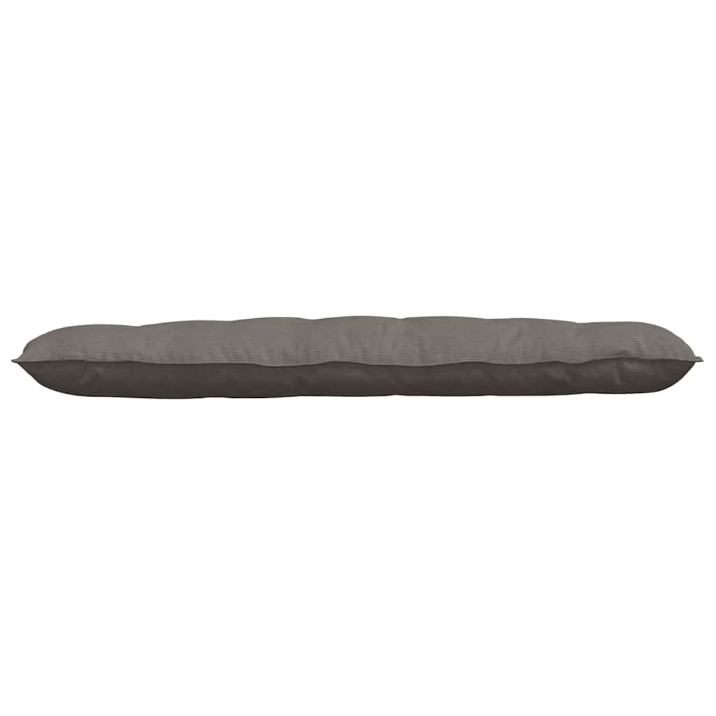 Cuscino per Schiena Grigio Chiaro 160 x 50 cm Tessuto in Cords