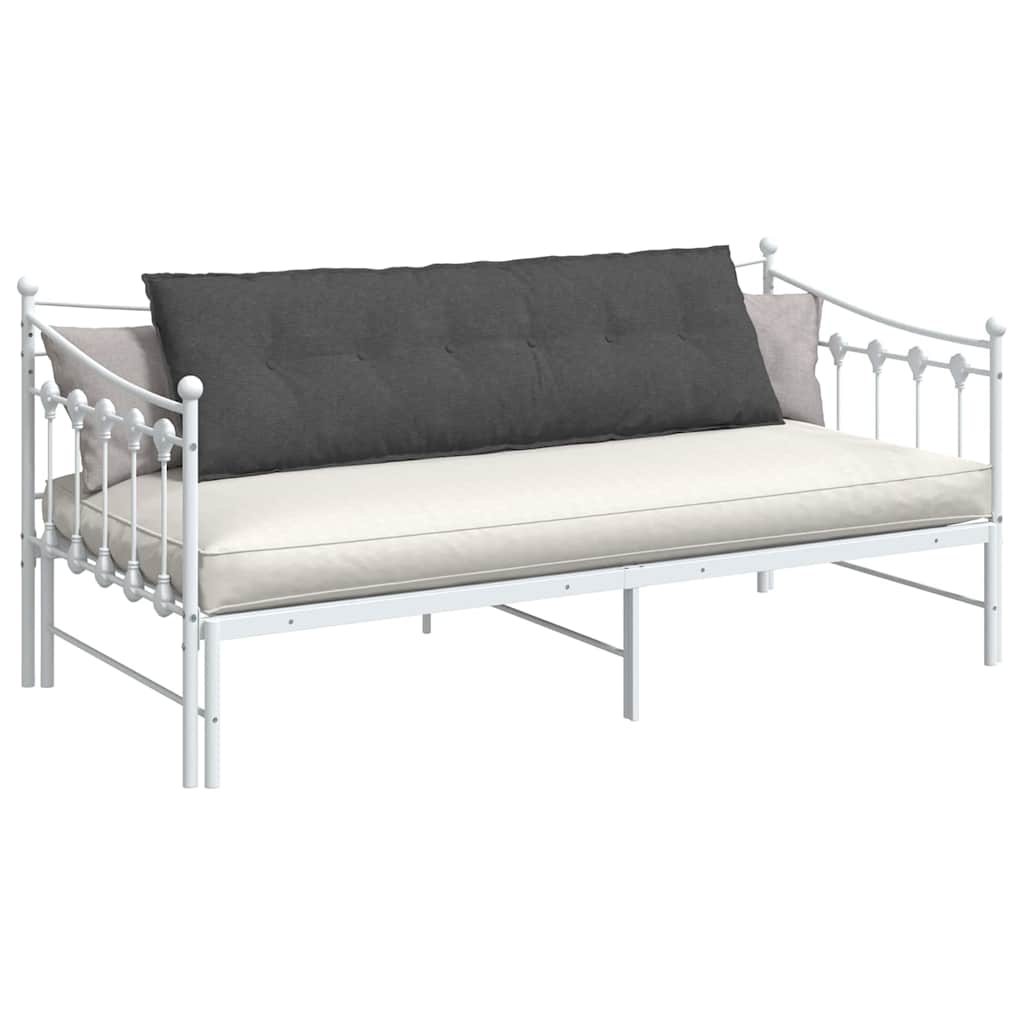 Cuscino per Schiena Grigio Scuro 160 x 50 cm Tessuto in Cords