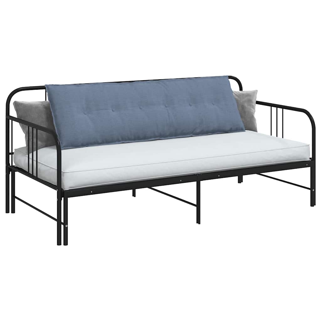 Cuscino per Schiena Blu 160 x 50 cm Tessuto in Cords