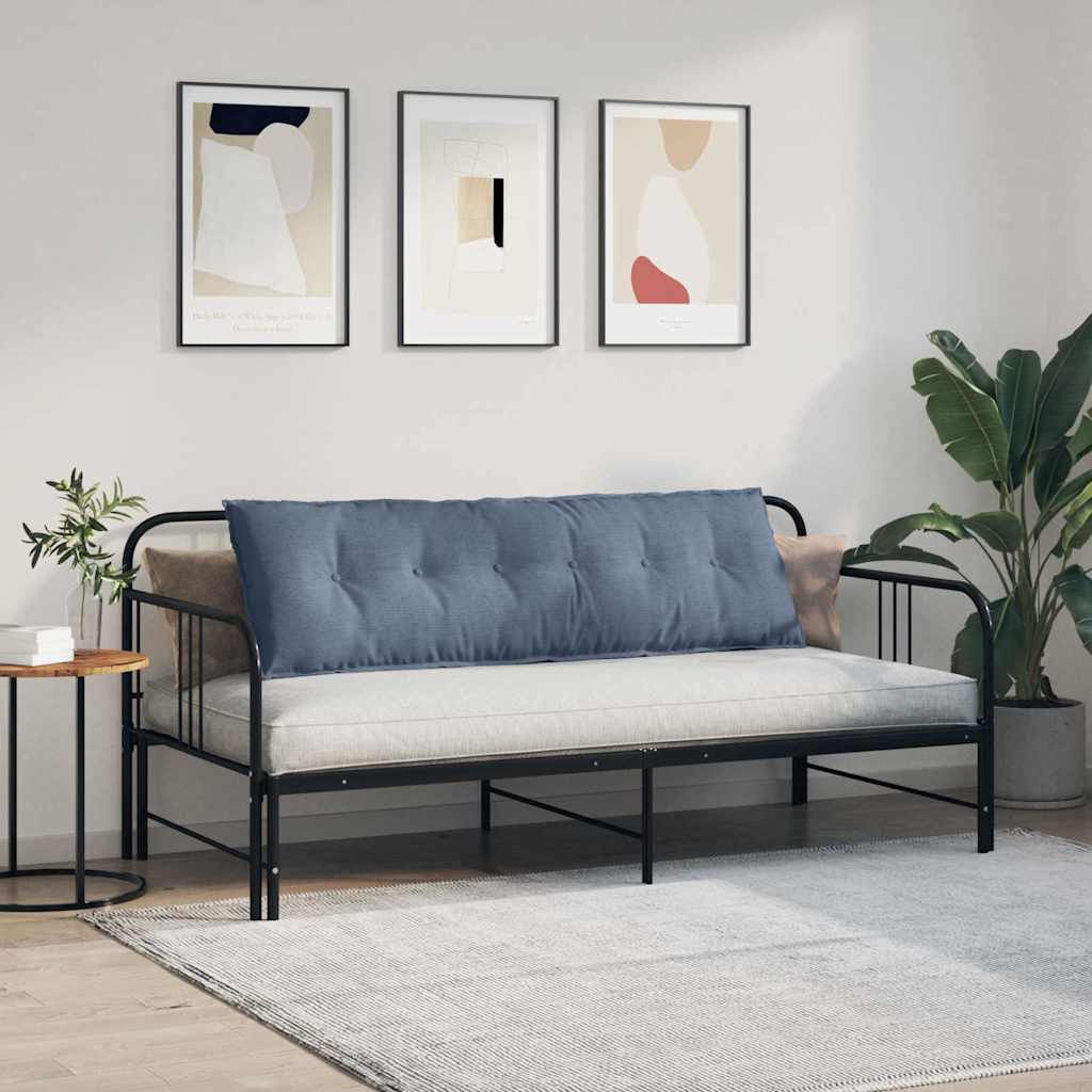 Cuscino per Schiena Blu 160 x 50 cm Tessuto in Cords