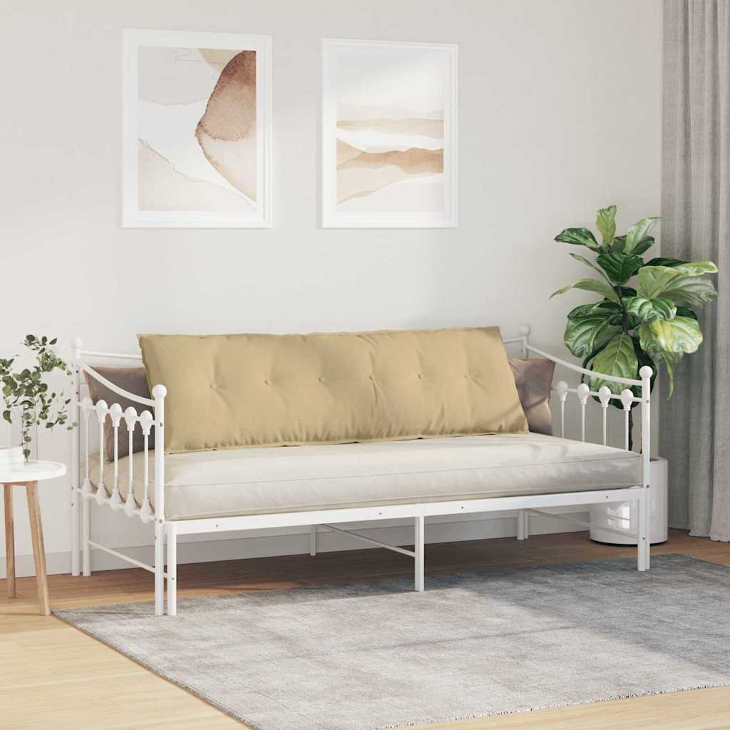 Cuscino per Schiena Grigio Verde 160 x 50 cm Tessuto in Cords
