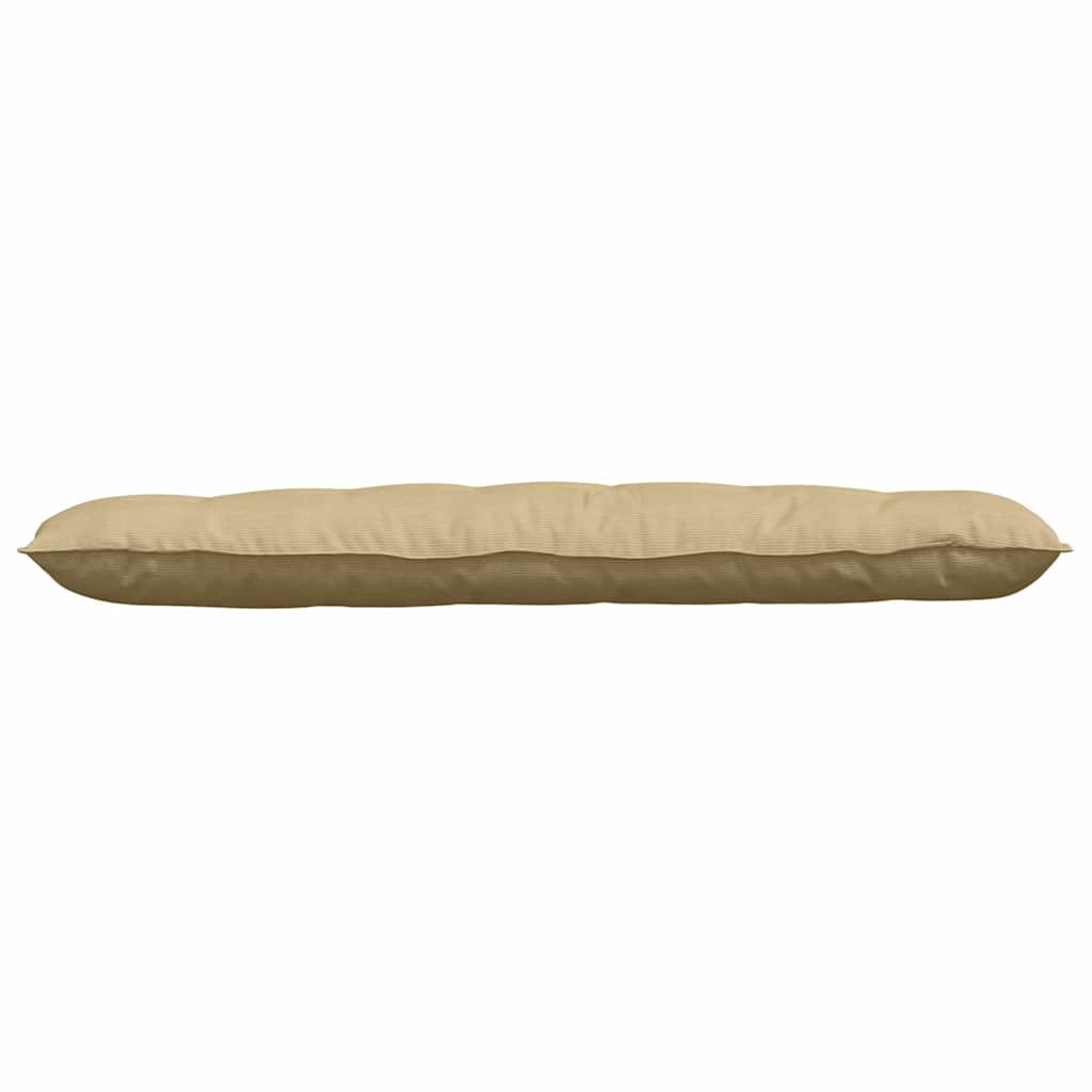 Cuscino per Schiena Grigio Verde 160 x 50 cm Tessuto in Cords