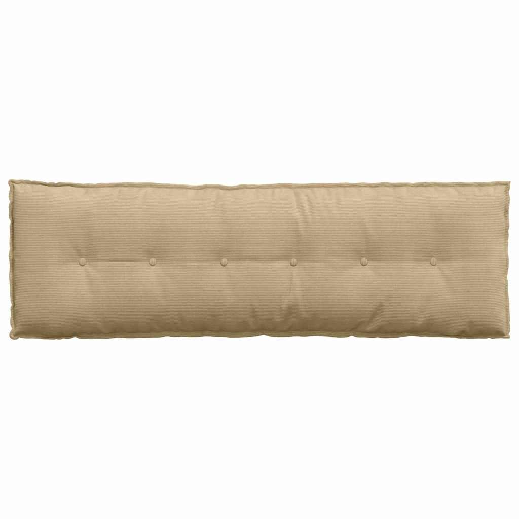 Cuscino per Schiena Grigio Verde 160 x 50 cm Tessuto in Cords