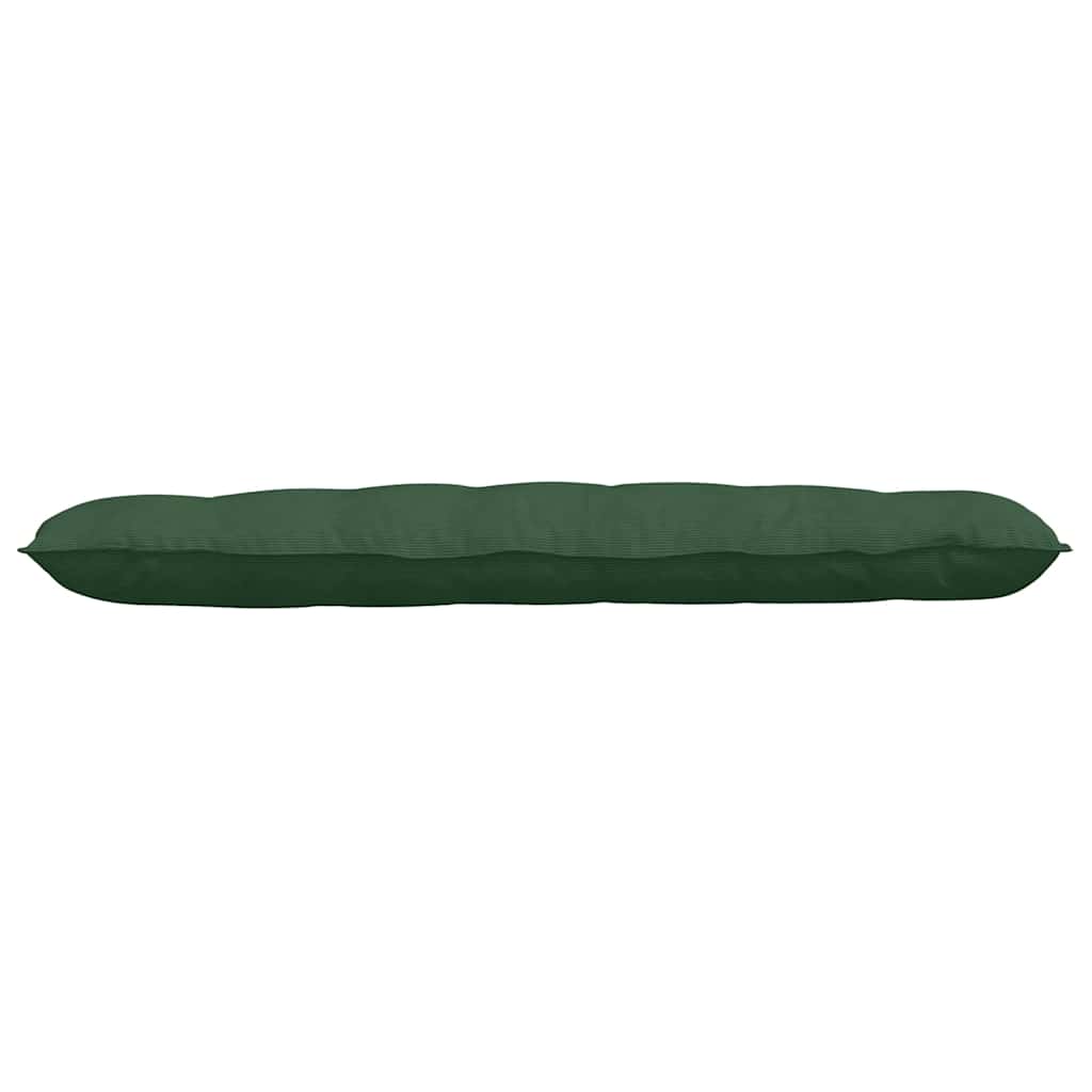 Cuscino per Schiena Verde Giungla 160 x 50 cm Tessuto in Cords