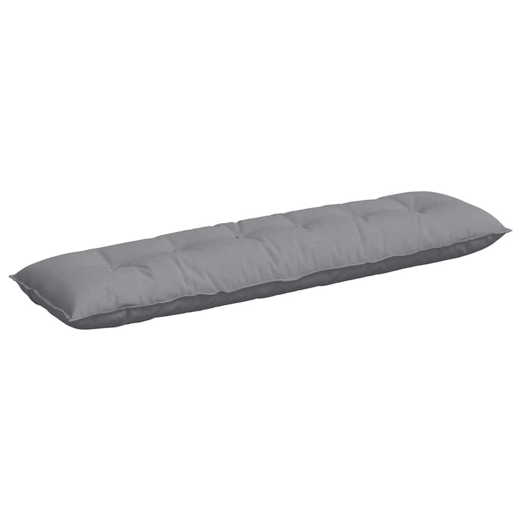 Cuscino per Schiena Grigio chiaro 180 x 19 x 50 cm Tessuto