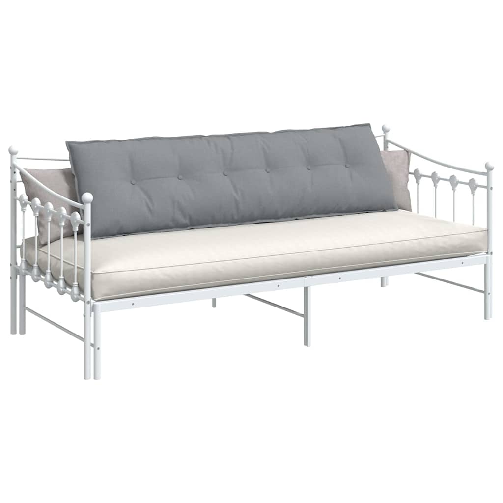 Cuscino per Schiena Grigio chiaro 180 x 19 x 50 cm Tessuto