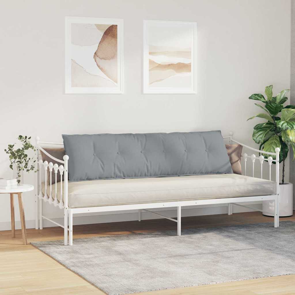 Cuscino per Schiena Grigio chiaro 180 x 19 x 50 cm Tessuto