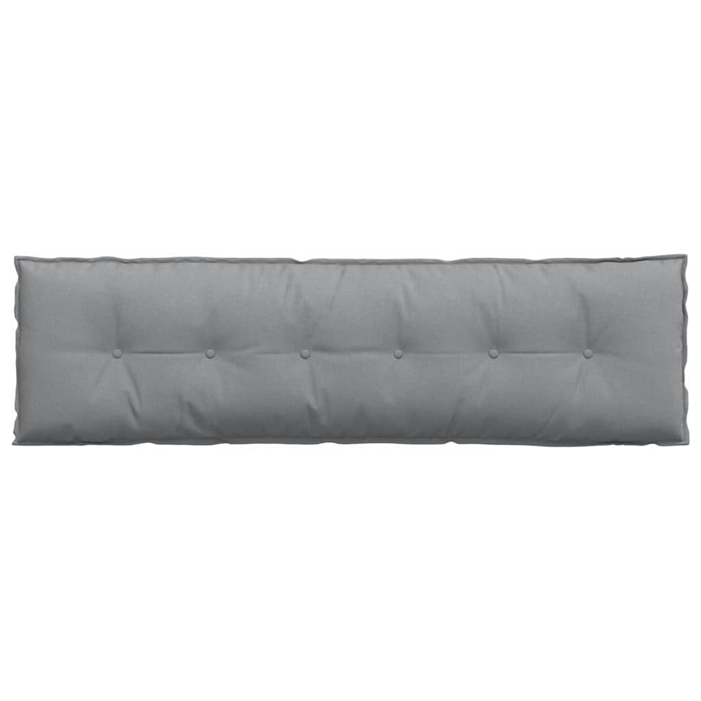 Cuscino per Schiena Grigio chiaro 180 x 19 x 50 cm Tessuto
