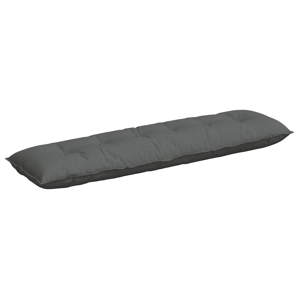 Cuscino per Schiena Grigio scuro 180 x 19 x 50 cm Tessuto