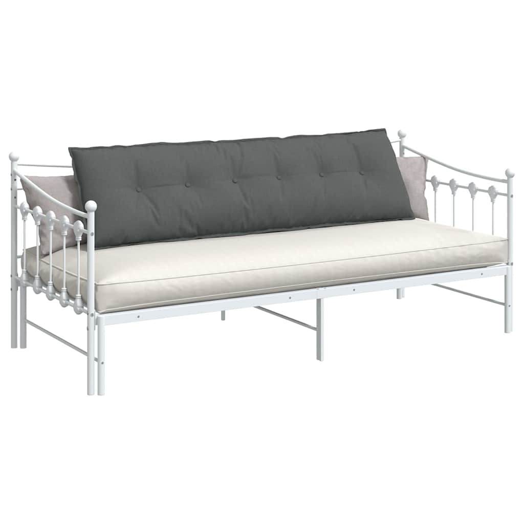 Cuscino per Schiena Grigio scuro 180 x 19 x 50 cm Tessuto