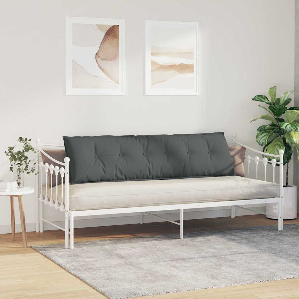 Cuscino per Schiena Grigio scuro 180 x 19 x 50 cm Tessuto
