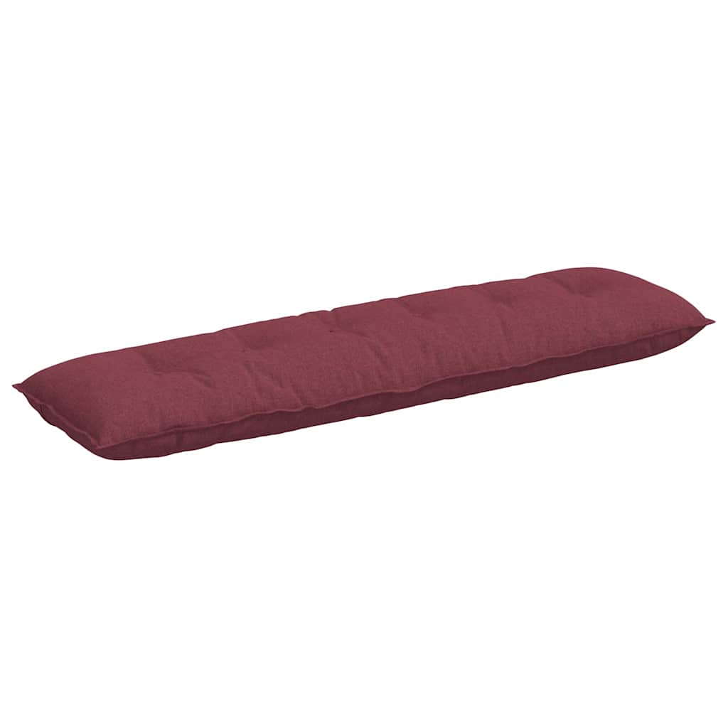 Cuscino per Schiena Rosso Vino 180 x 19 x 50 cm Tessuto