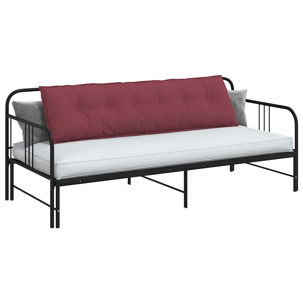 Cuscino per Schiena Rosso Vino 180 x 19 x 50 cm Tessuto