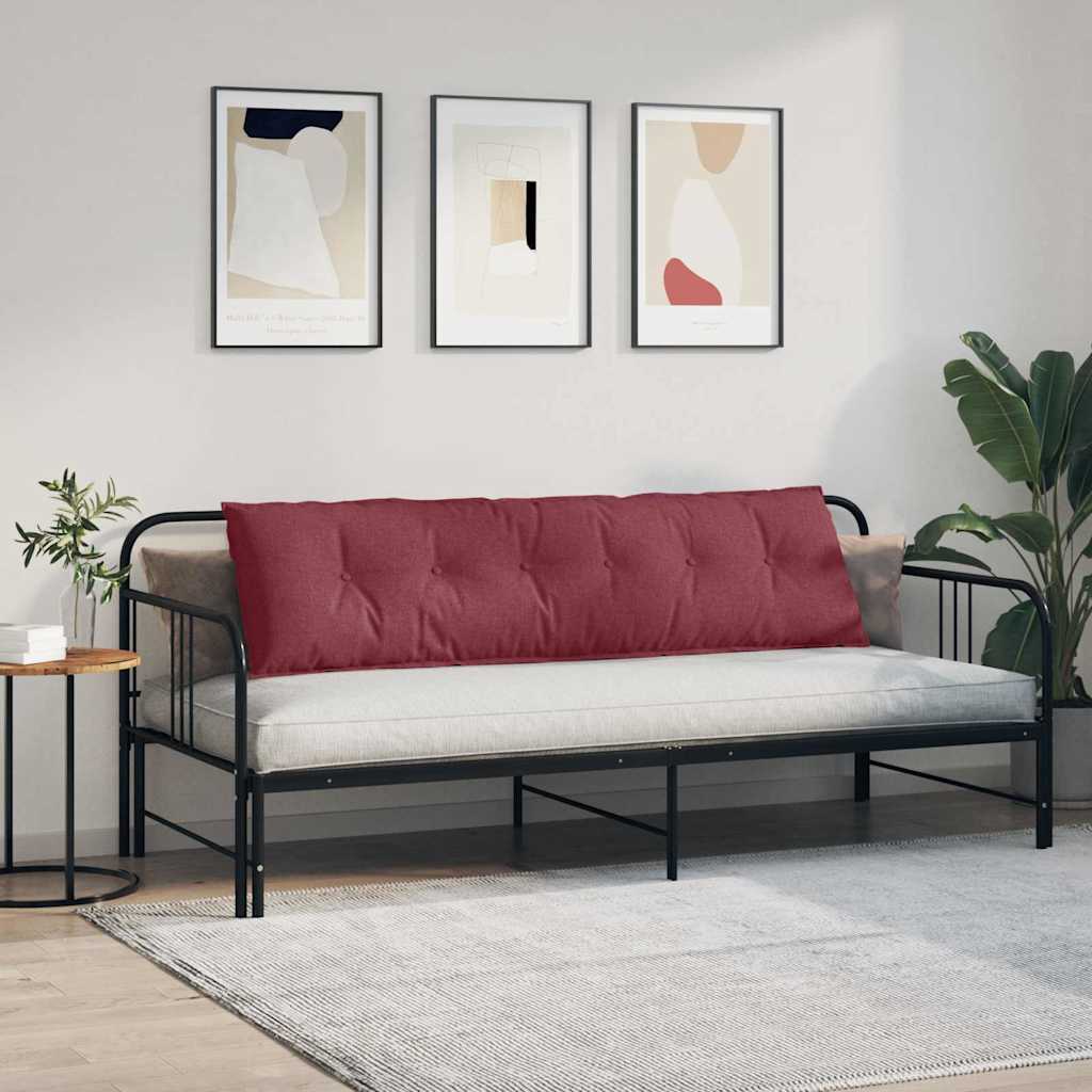 Cuscino per Schiena Rosso Vino 180 x 19 x 50 cm Tessuto