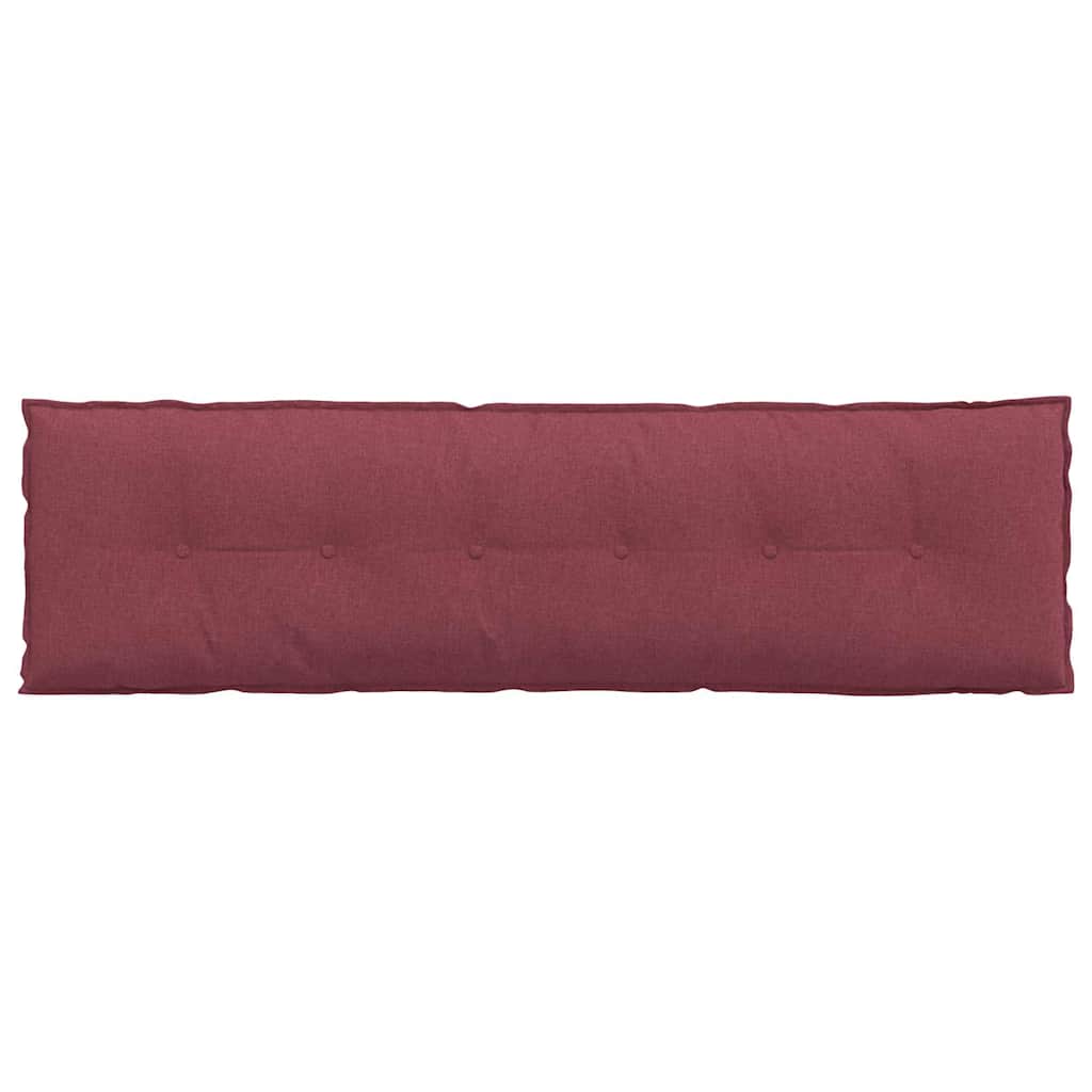 Cuscino per Schiena Rosso Vino 180 x 19 x 50 cm Tessuto
