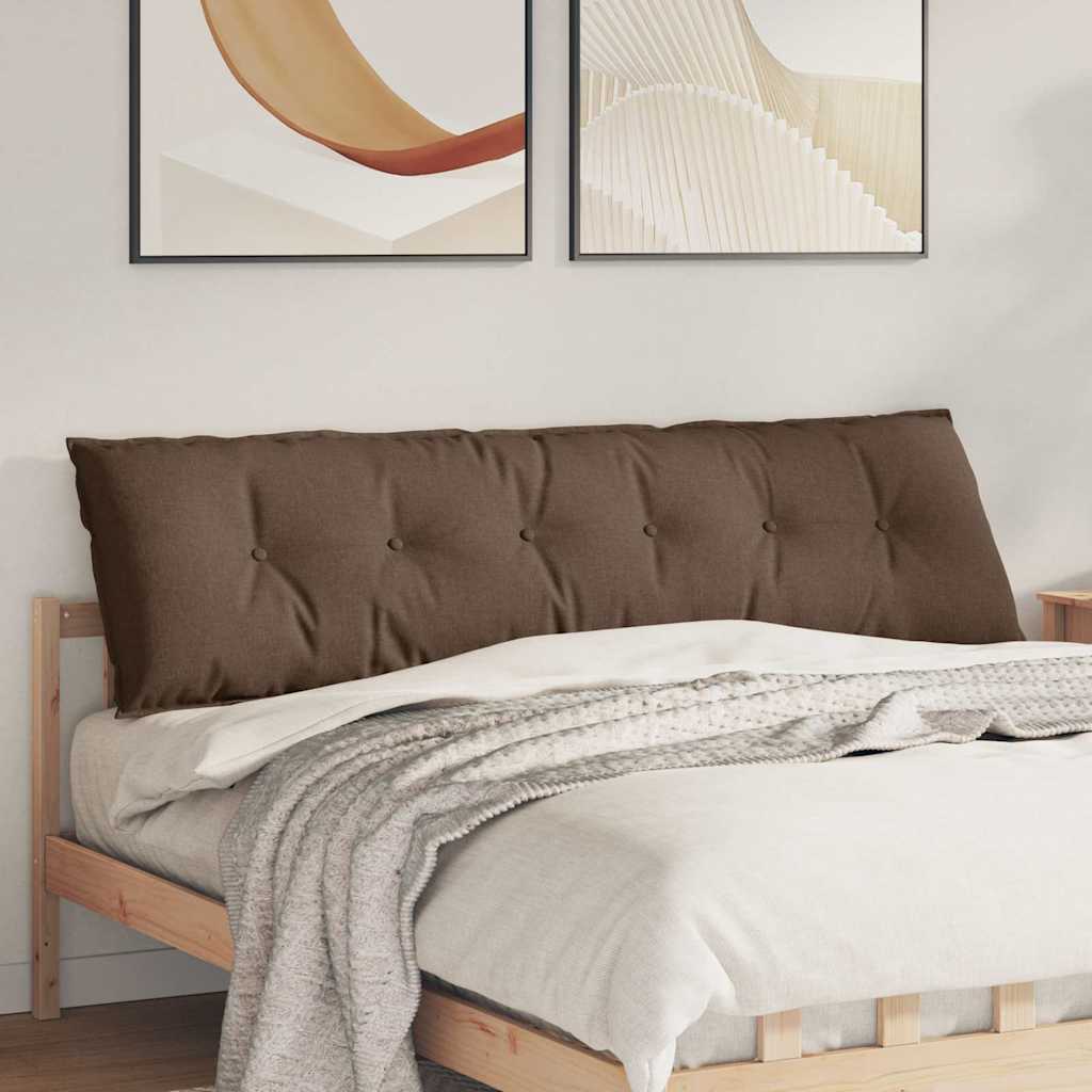 Cuscino per Schiena Marrone 180 x 19 x 50 cm Tessuto