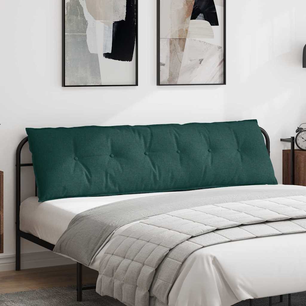 Cuscino per Schiena Verde Scuro 180 x 19 x 50 cm Tessuto