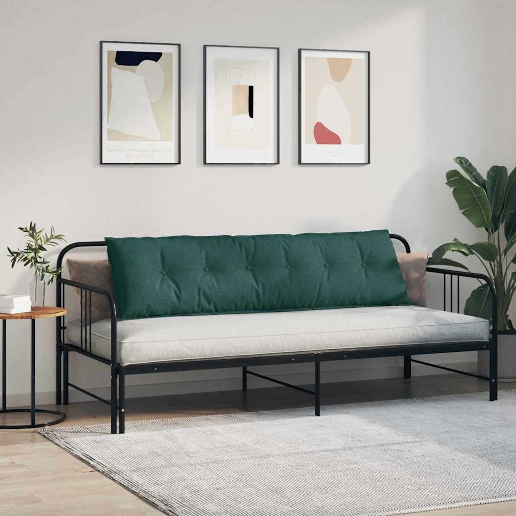 Cuscino per Schiena Verde Scuro 180 x 19 x 50 cm Tessuto